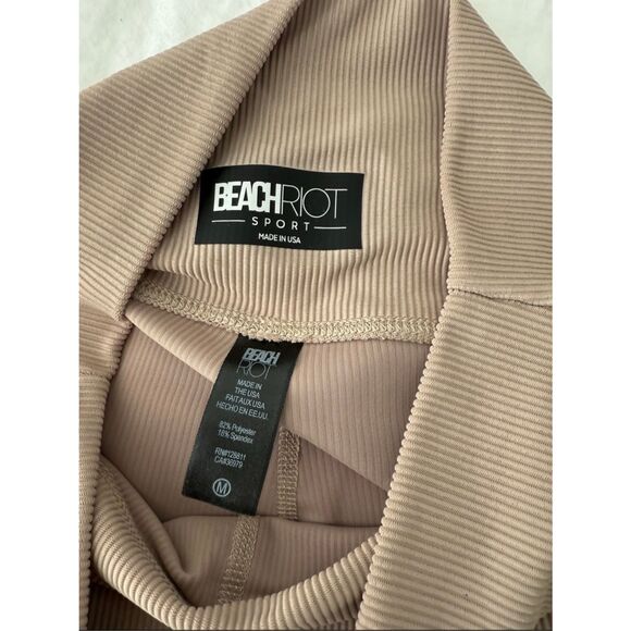 NWOT Beach Riot Ribbed Leggings – Size Medium – Taupe Color - Picture 2 of 13